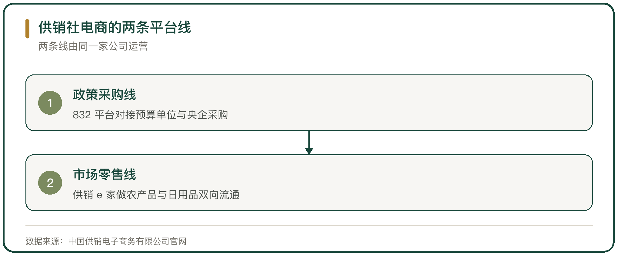 供销社电商的两条平台线
