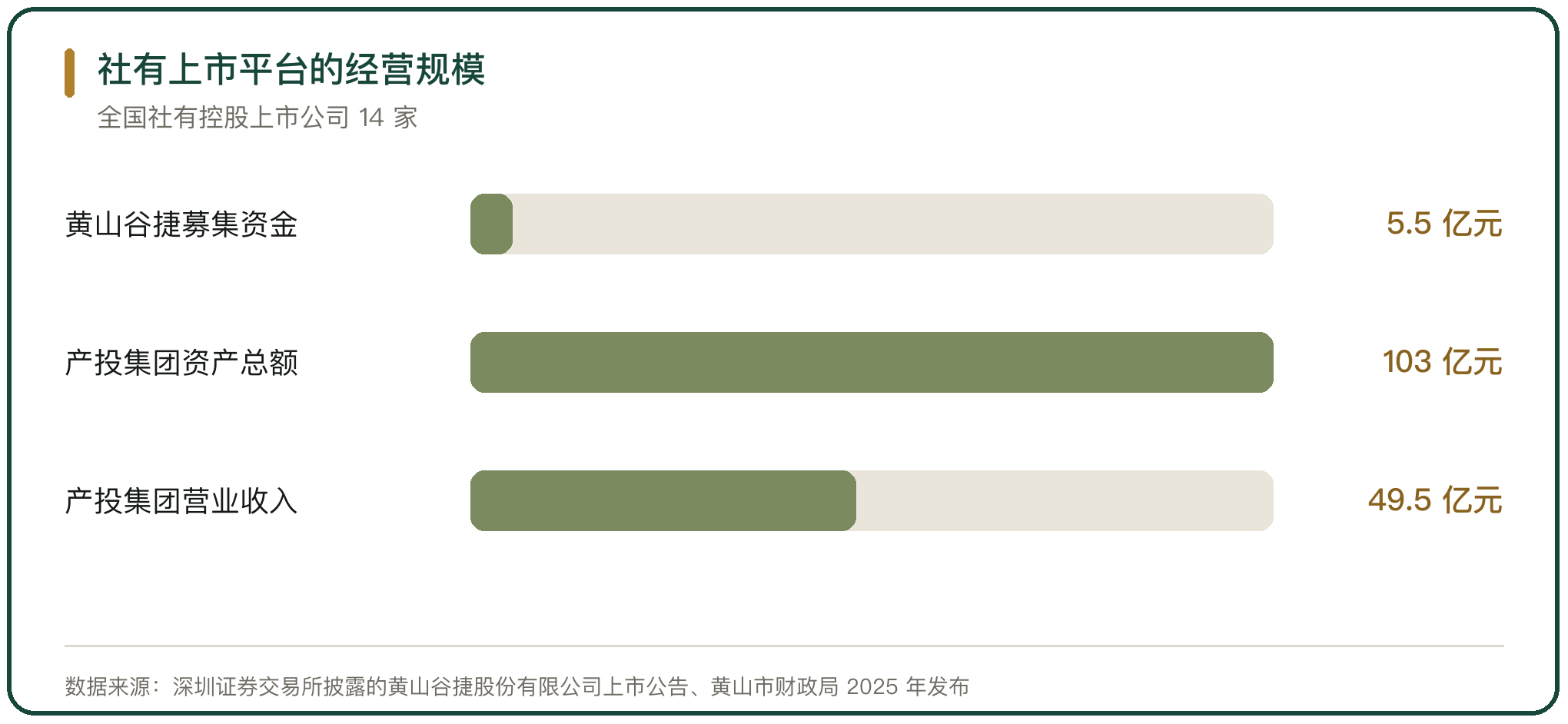 社有上市平台的经营规模